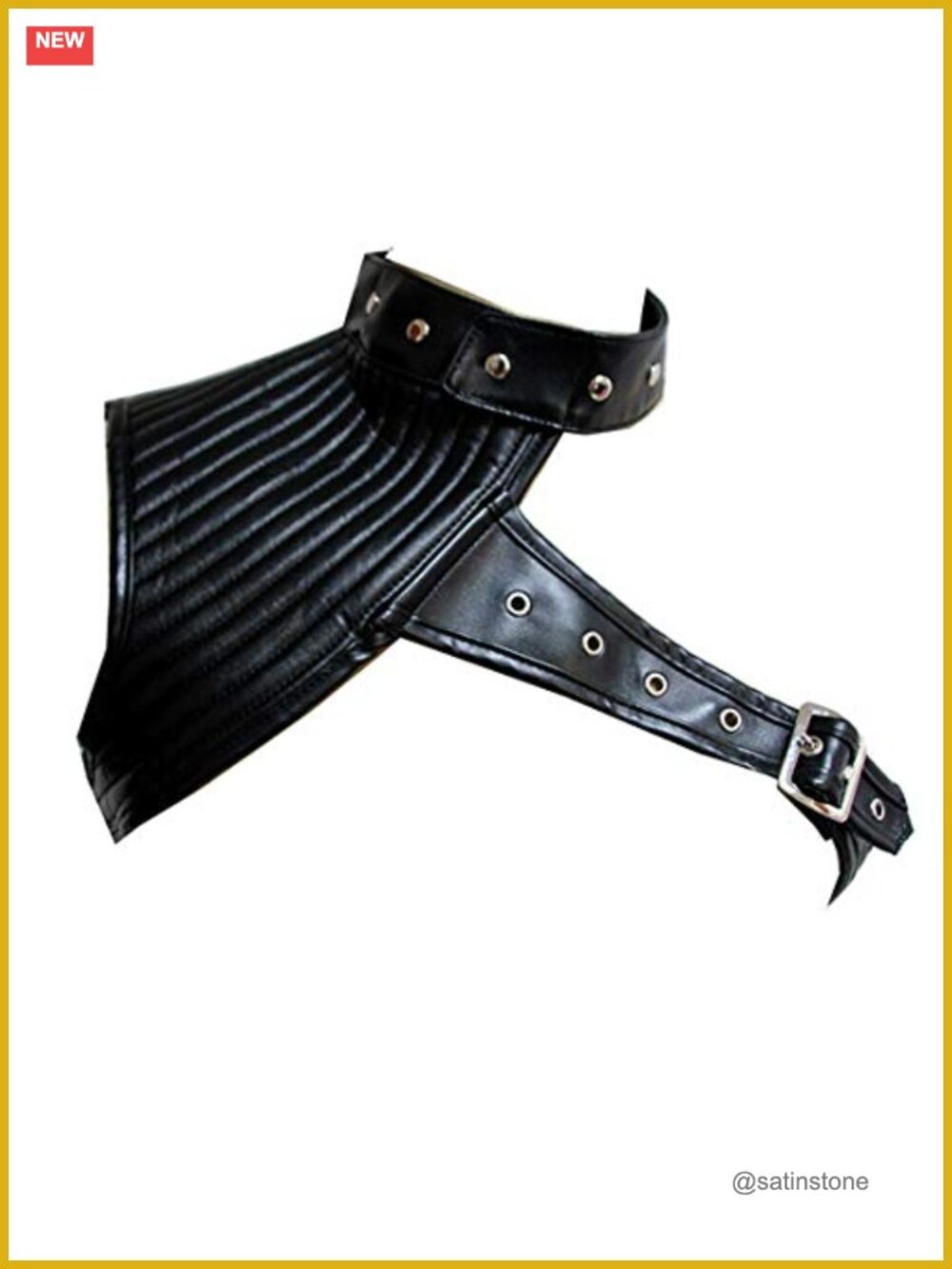 Steampunk PU Leather Shoulder Shrug Jacket with Jacquard Fabric